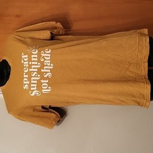 Womens "Spread Sunshine Not Shade" Short Sleeve T-shirt